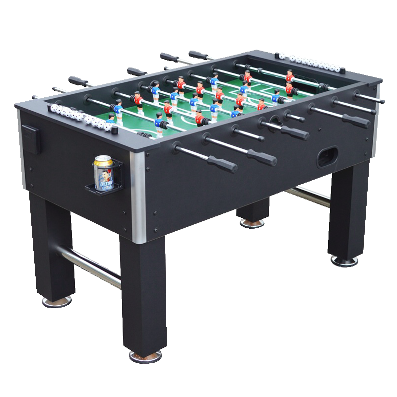 โต๊ะโกล์ โต๊ะฟุตบอลมือหมุน POOL BILLIARD รุ่น V.1 สีดำล้วน_0
